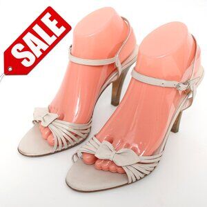 Coach Joelle Ivory Ankle Strap High Heels Sz 9